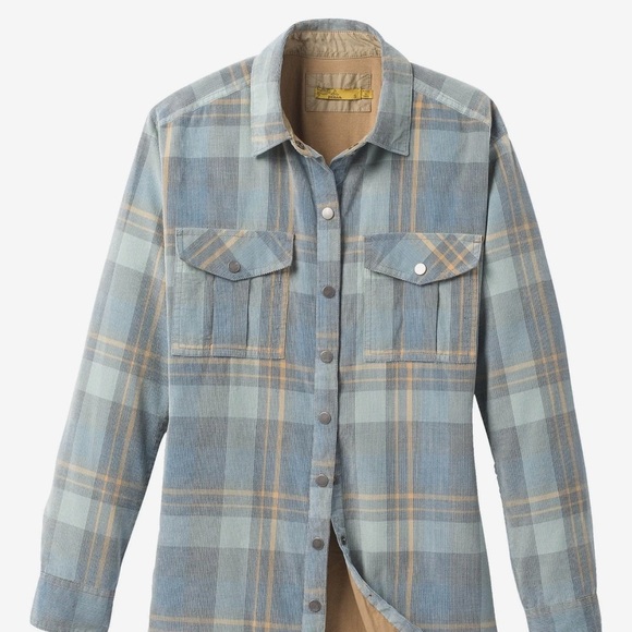 PRANA Finnegan light corduroy plaid flannel - Picture 4 of 15